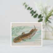 Vintage Darstellung Postkarte (Stehend Vorderseite)