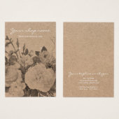 Vintage Darstellung rustikaler, schwarzer, blumens (Vorne & Hinten)