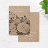 Vintage Darstellung rustikaler, schwarzer, blumens (Schreibtisch)