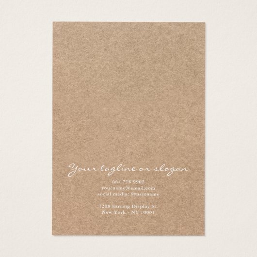 Vintage Darstellung rustikaler, schwarzer, blumens (Rückseite)