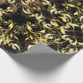 Vintage Darstellung. Vintages nahtloses Muster  Geschenkpapier (Ecke)