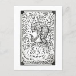 Vintage Darstellung von Aurarschwingungen Postkarte