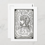 Vintage Darstellung von Aurarschwingungen Postkarte (Vorne/Hinten)