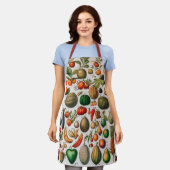 Vintage Darstellung von Obst und Gemüse Schürze (Getragen)