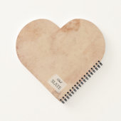 Vintage Darstellung von Pfirsichen Notizblock (Rückseite)