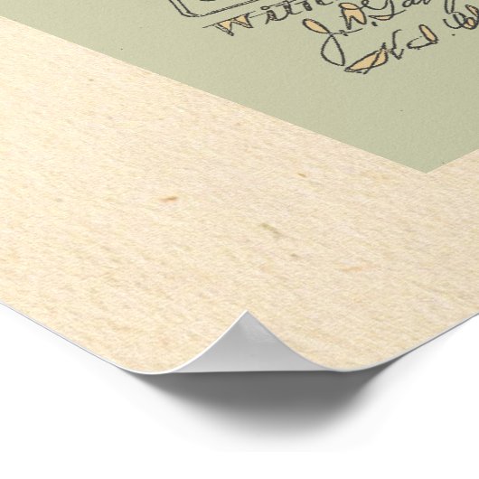 Vintage Darstellung von Revolverpatenten Poster (Ecke)