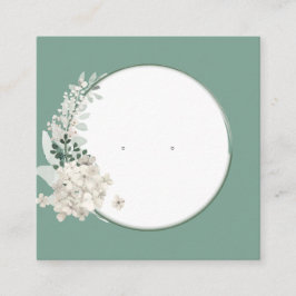 Vintage Darstellungskarten mit floralen Rahmen Terminkarte