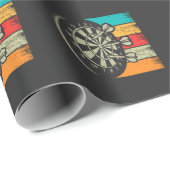 Vintage Dartboard Bullseye Arrow Dart Lovers Geschenkpapier (Rolleneckpunkt)