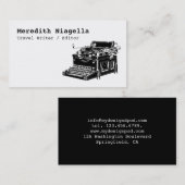 Vintage das Geschäfts-Karte des Visitenkarte (Vorne/Hinten)