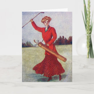Vintage das Golf-Mode 1910s der Frauen Karte
