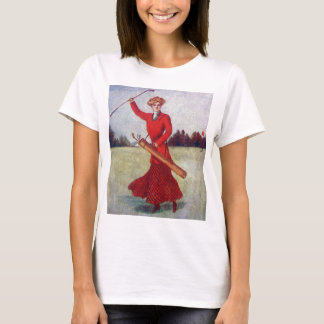 Vintage das Golf-Mode 1910s der Frauen T-Shirt