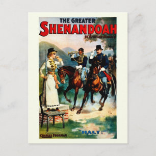 Vintage das größere Shenandoah-Theaterspiel Postkarte