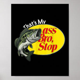 Vintage Das ist mein Bruder Stopp Lustiges Angeln Poster