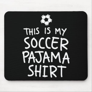 Vintage Das ist mein Fußball-Schlafanzug-Shirt Lus Mousepad