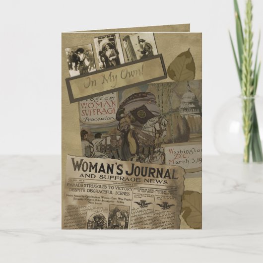 Vintage das Stimmrecht-Gruß-Karte 1913 Frauen Karte (Vorderseite)