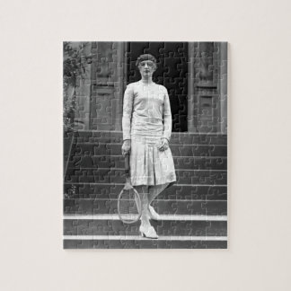 Vintage das Tennis-Mode Zwanzigerjahre Frauen Puzzle