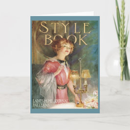 Vintage das Zuhause-Zeitschriften-Gruß-Karte der Karte