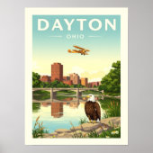 Vintage Dayton Ohio Poster (Vorne)