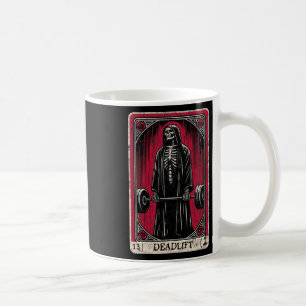 Vintage Deadlift Skelett Halloween Gym Witze Gewic Kaffeetasse