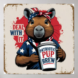 Vintage-'Deal With It'-Attitüde-Poster Poster
