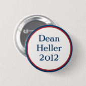 Vintage Dean Heller Anstecker Button (Vorne & Hinten)