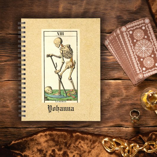 Vintage Death Morte Tarot Notizblock