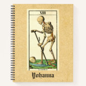 Vintage Death Morte Tarot Notizblock (Vorderseite)
