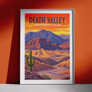 Vintage Death Valley Nationalpark Poster
