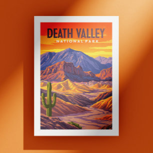 Vintage Death Valley Nationalpark Postkarte