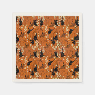 Vintage-Deco-Affen-Muster-Papier-Tischservietten Serviette