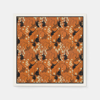 Vintage-Deco-Affen-Muster-Papier-Tischservietten Serviette