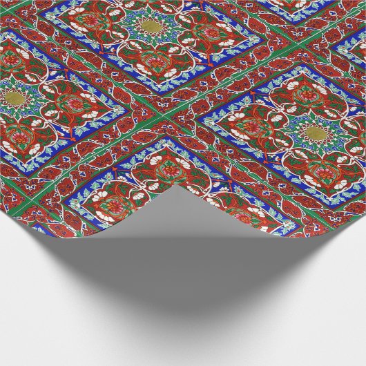 Vintage Decorative Design Pattern Geschenkpapier (Ecke)
