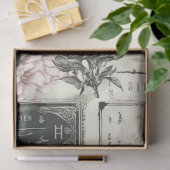 Vintage Decoupage Butterfly Elfenbeinrosa Künstler Seidenpapier (Geschenk)