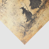 Vintage Decoupage Halloween Witches Seidenpapier (Ausschnitt)