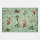 Vintage Decoupage Weihnachtsgebäck Geschenkpapier Set (Vorderseite 2)