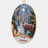Vintage Deer Holiday Ornament (Links)