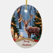 Vintage Deer Holiday Ornament (Vorne)