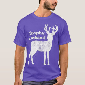 Vintage Deer Hunting Husband Funny Mens Husbands D T-Shirt