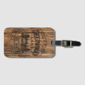 Vintage Deerwood Bootshaus Gepäckanhänger (Vorderseite (Horizontal))