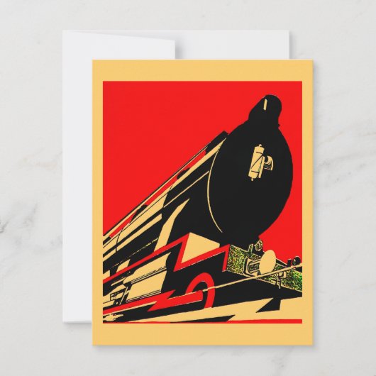 Vintage Deko Lokomotive Wir haben Ankündigungen ve (Vorderseite)