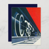 Vintage Deko Lokomotive Wir haben Ankündigungen ve (Vorne/Hinten)