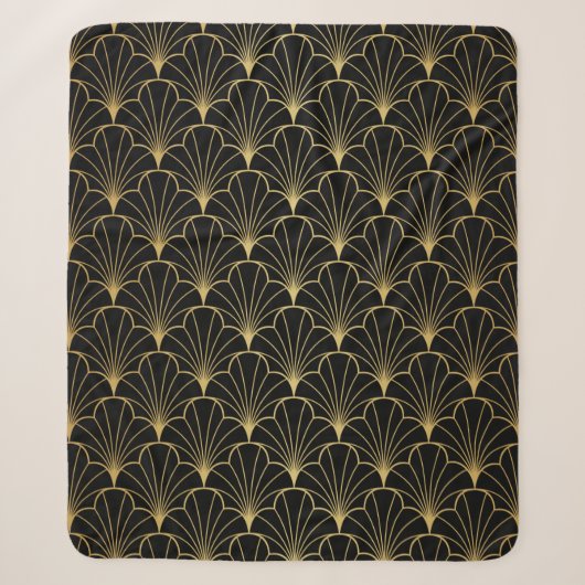 Vintage Deko Sherpadecke (Vorderseite)