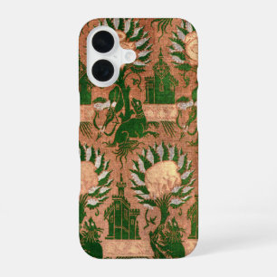 Vintage-Dekor-Batik-Mythologie-Muster iPhone 16 Hülle
