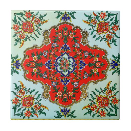Vintage-Dekor- Fliese (Vorderseite)
