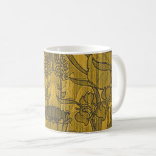 Vintage-Dekor im Jugendstil mit Blumenmuster Kaffeetasse