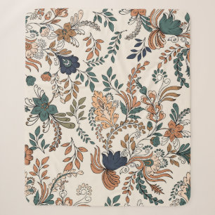 Vintage-Dekor Paisley nahtloses Muster klein Sherpadecke