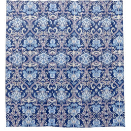 Vintage Dekoration Art 19. Jahrhundert Blumendesig Duschvorhang