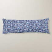 Vintage Dekoration Art 19. Jahrhundert Blumendesig Seitenschläferkissen (Rückseite)