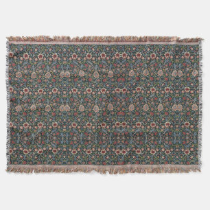 Vintage Dekoration Art Floral Muster Blau Pink Decke