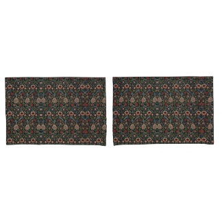 Vintage Dekoration Art Floral Muster Blau Pink Kissenbezug